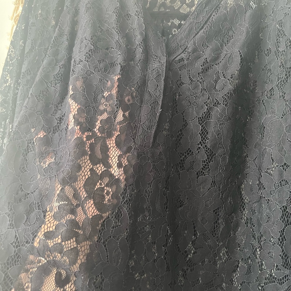 Torrid Black Lace Relaxed Blouse - Picture 3 of 3